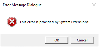 An image of an error dialogue.